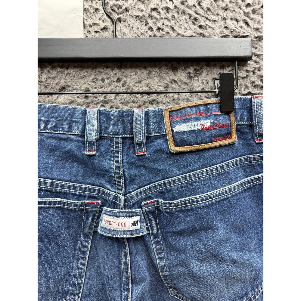 Vintage Y2k Mecca Relaxed Fit Straight Denim Jeans Blue Medium Wash Mens Size 34 - Picture 5 of 16